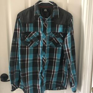 Rock & Republic plaid button down long sleeve